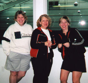 Women tennis players having fun at the Enfield Tennis Club